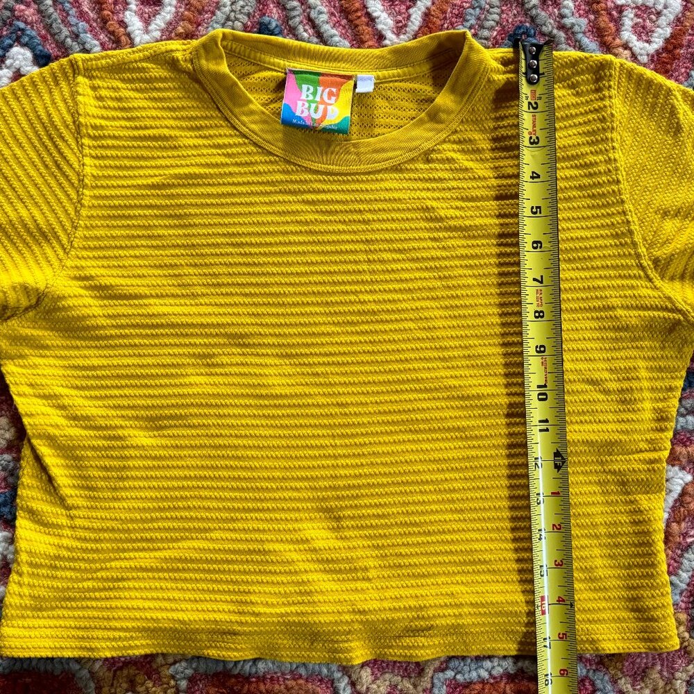 Big Bud Press Cropped Honeycomb Tee XXS